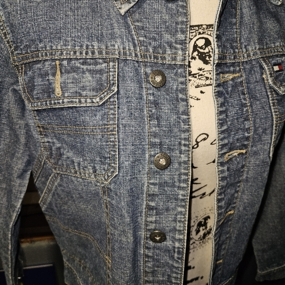 Tommy Hilfiger Womans Jean Jacket Size M - Picture 11 of 13